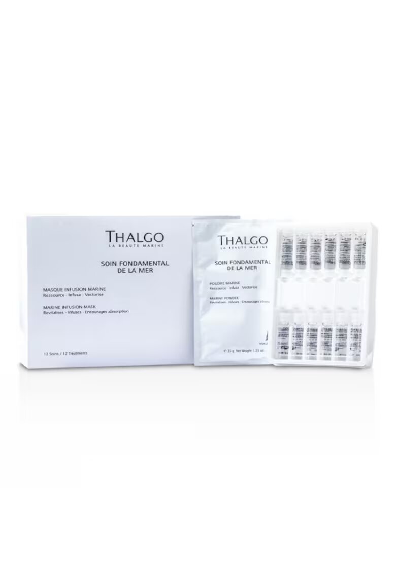 Thalgo Set 12 tratamente pentru ten Soin Fundamental De La Mer - Marine Powder 12x35gr + Oligo Marine Lotion 12x5ml
