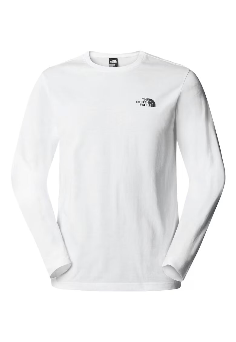 The North Face Bluza barbati - bumbac si poliester - alb
