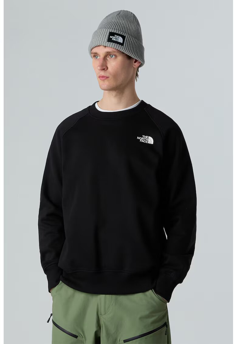 The North Face Bluza cu decolteu la baza gatului si imprimeu logo - Negru
