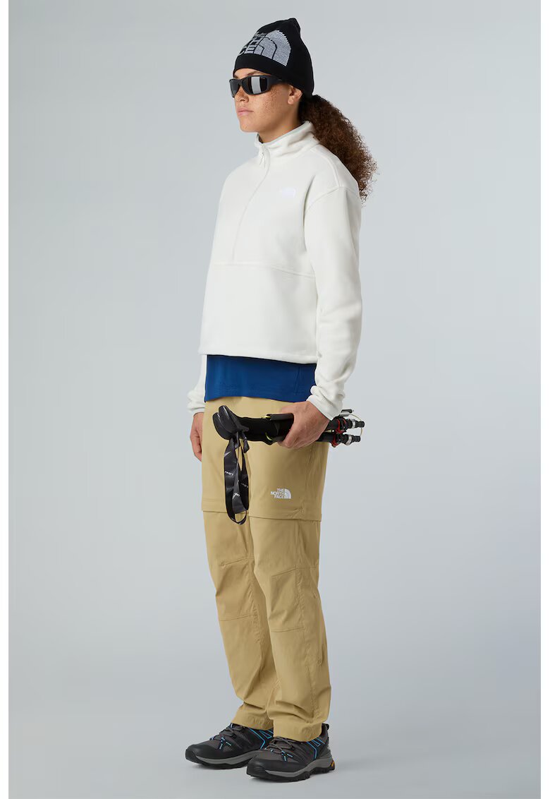 The North Face Bluza de trening cu fenta cu fermoar pentru drumetii Glacier - Alb