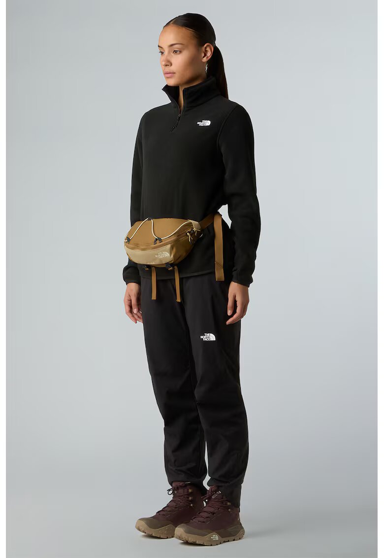 The North Face Bluza de trening din fleece cu fenta cu fermoar Glacier - Negru