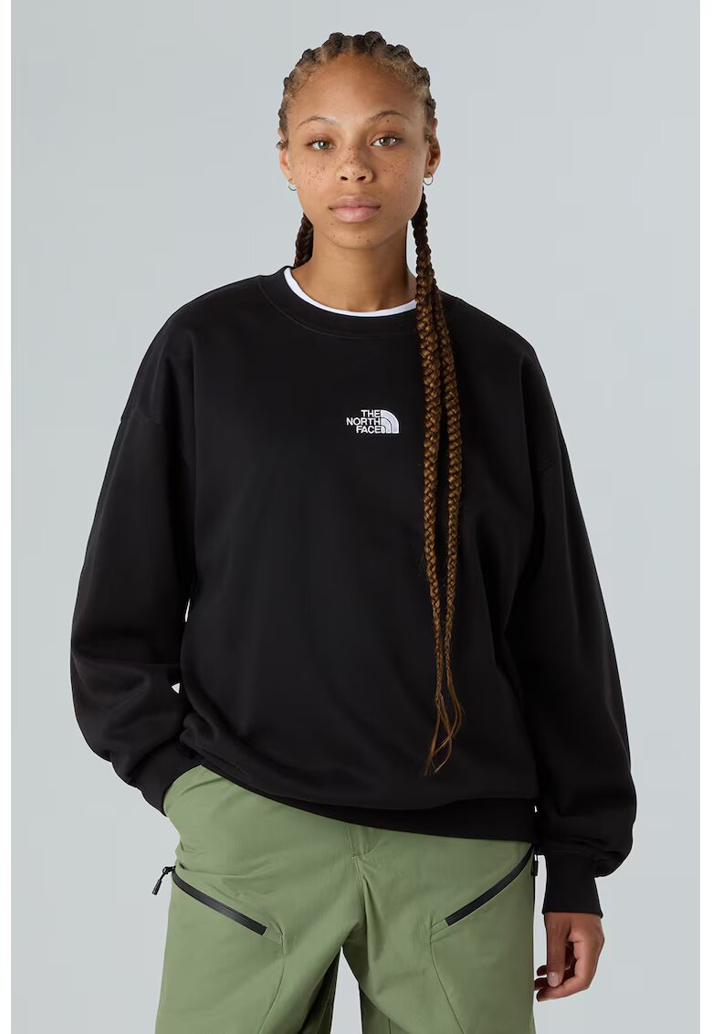 The North Face Bluza de trening supradimensionata cu maneci cazute Essential - Negru