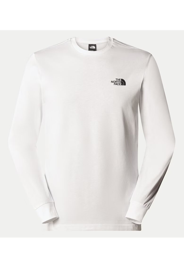 The North Face Bluza pentru barbati - bumbac - cu imprimeu - alb