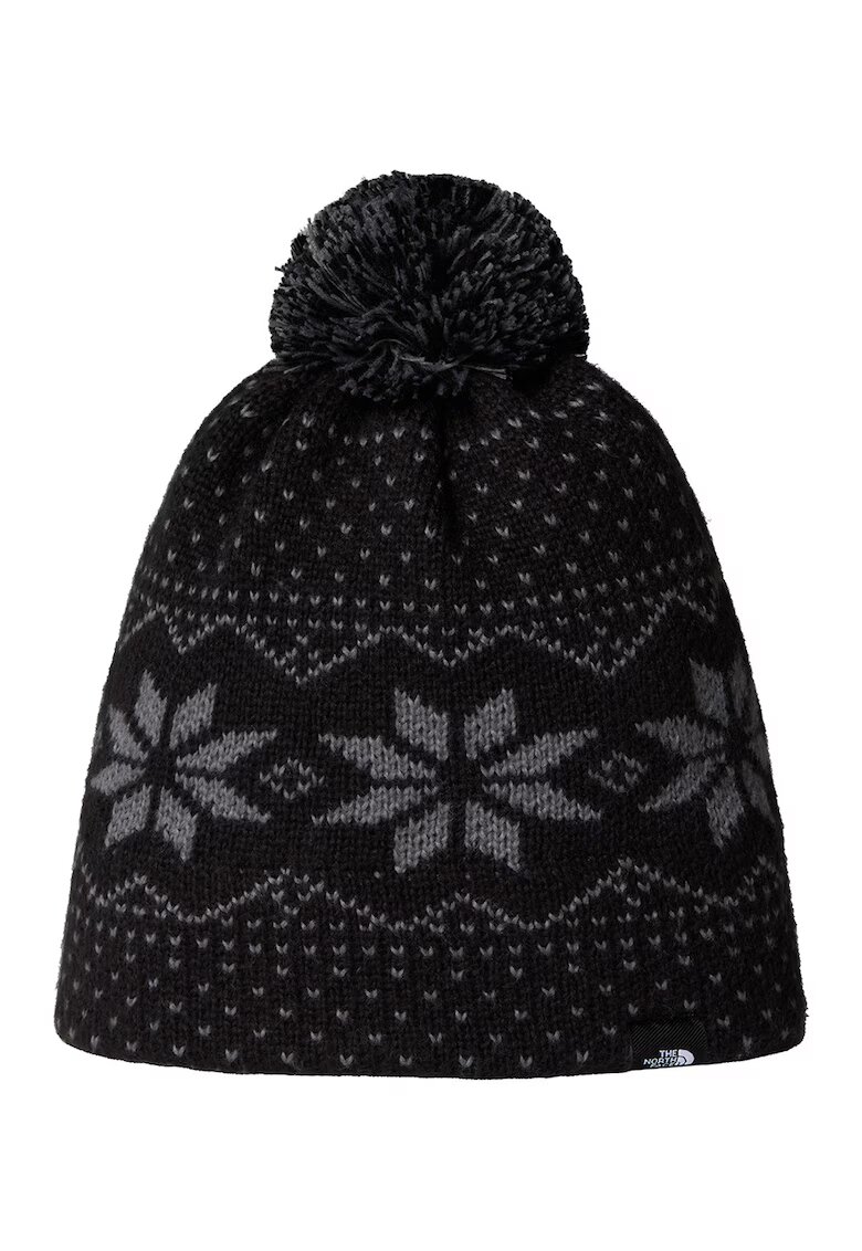 The North Face Caciula cu ciucure pentru ski Cabin Tuke - Negru/Gri