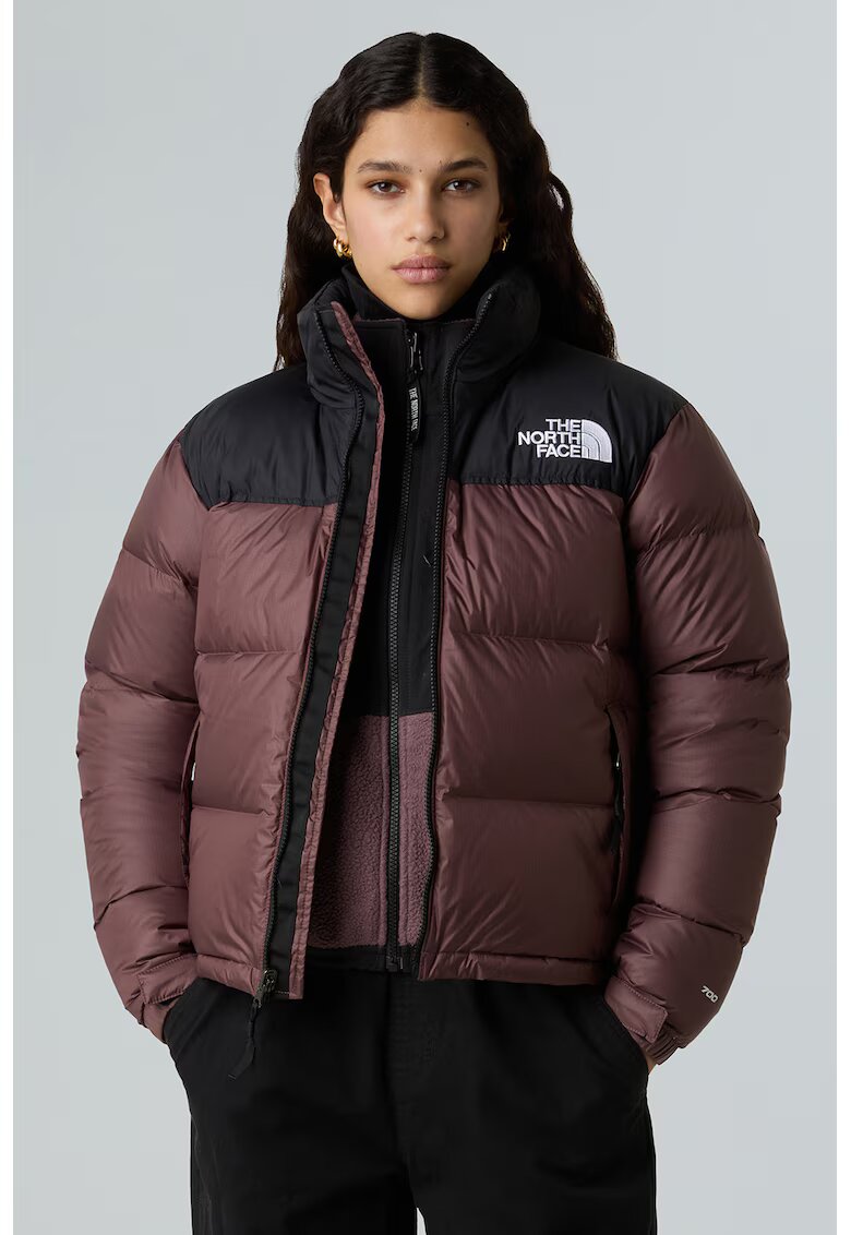 The North Face Geaca cu umplutura de puf 1996 Retro Nuptse - Negru/Violet pruna