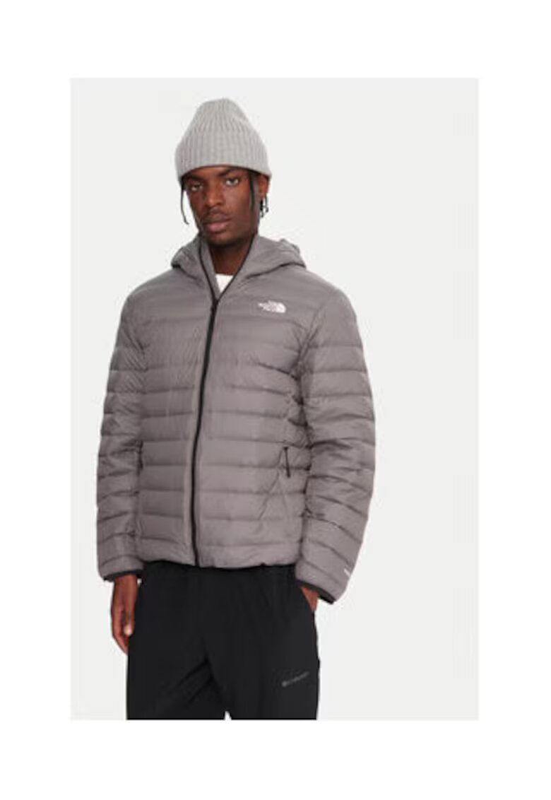 The North Face Geaca de puf barbati - gri - 100% nailon reciclat