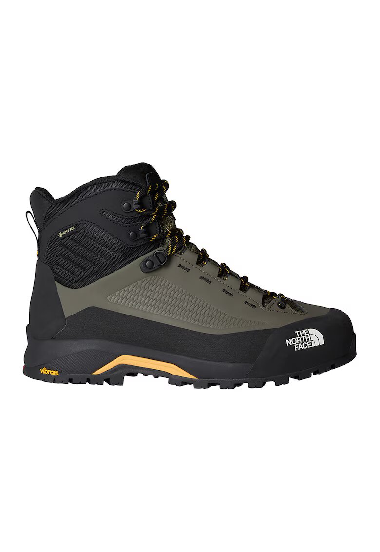 The North Face Ghete impermeabile din piele pentru drumetii Verto Alpine - Negru/Maro taupe