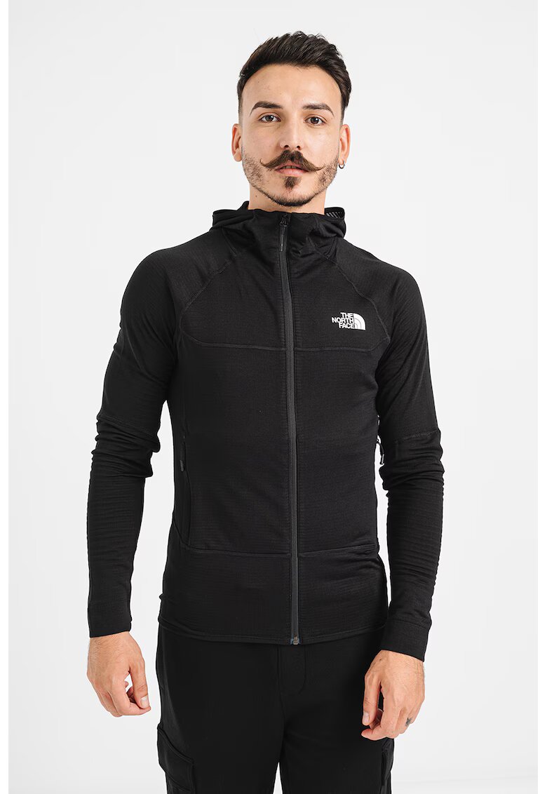 The North Face Hanorac cu fermoar pentru drumetii si trekking Bolt Polartec - Negru