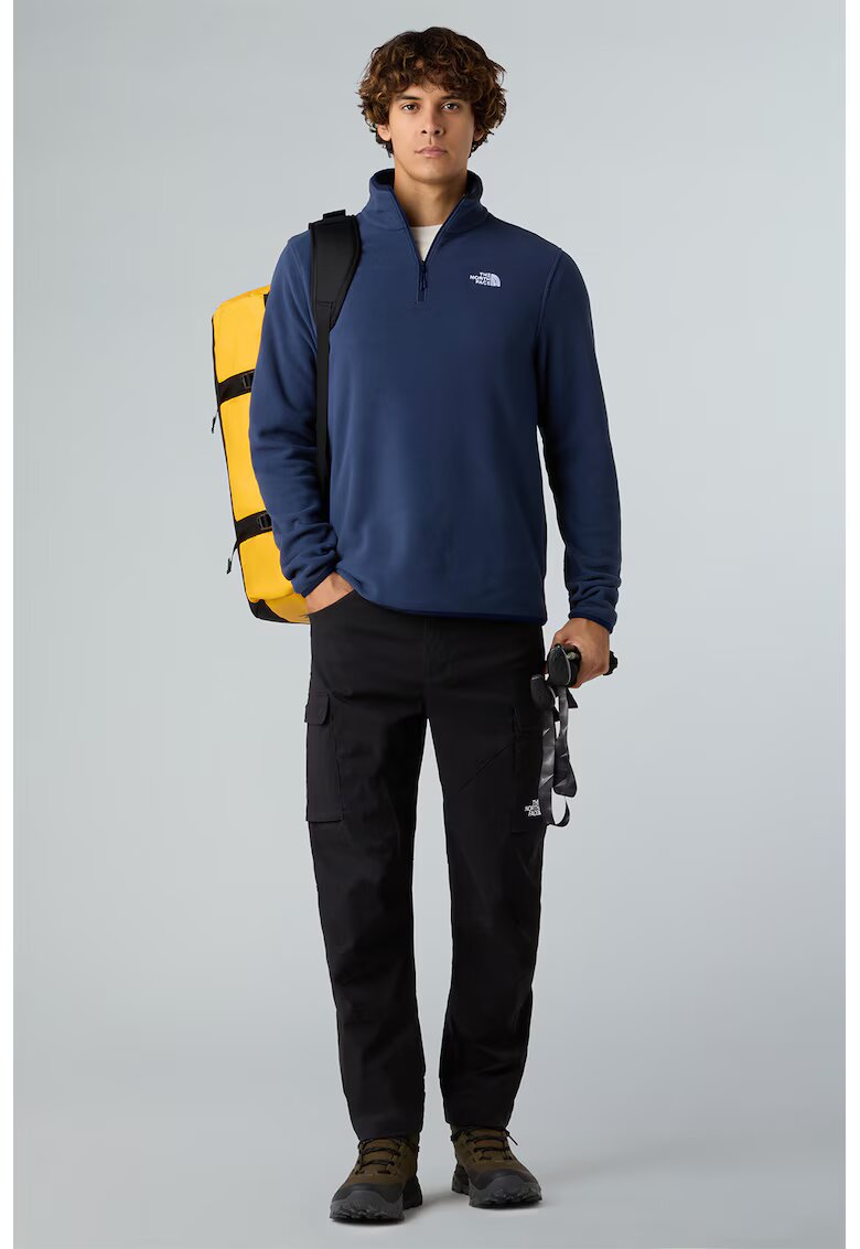 The North Face Hanorac din material fleece cu fenta scurta cu fermoar pentru trekking Glacier - Bleumarin