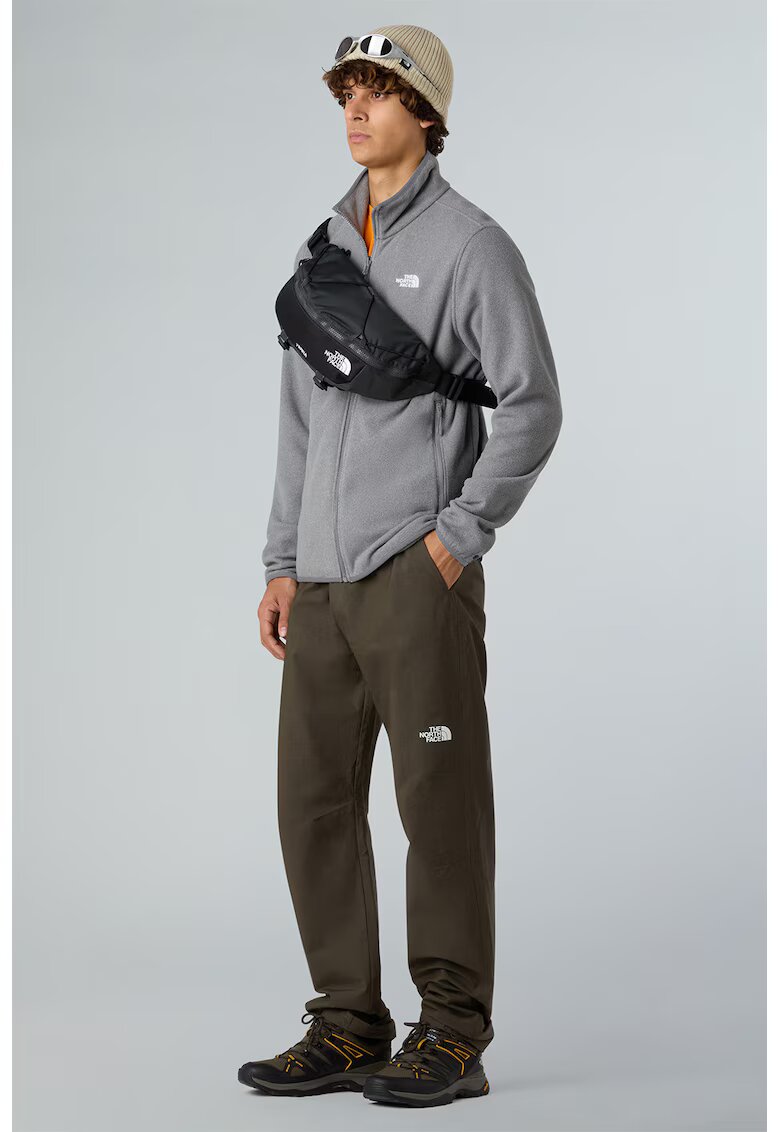 The North Face Hanorac din material fleece cu fermoar si buzunare pentru trekking Glacier - Gri