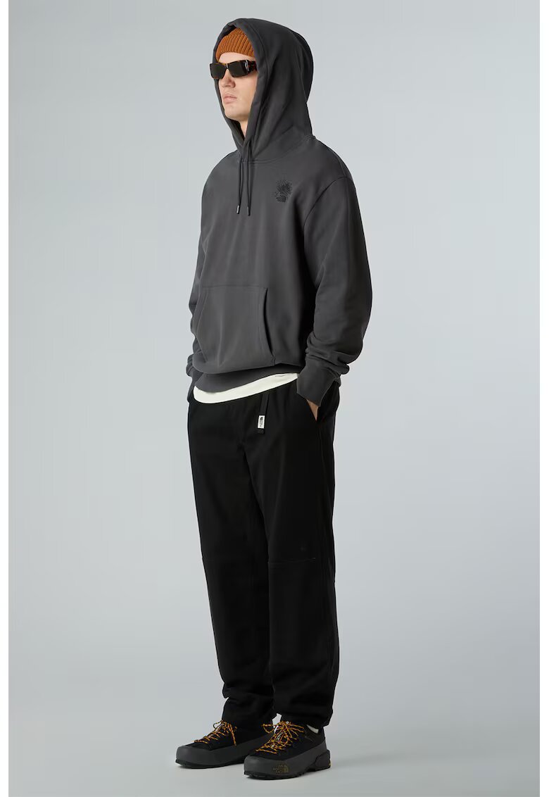 The North Face Hanorac lejer cu buzunar kangaroo - Gri melange