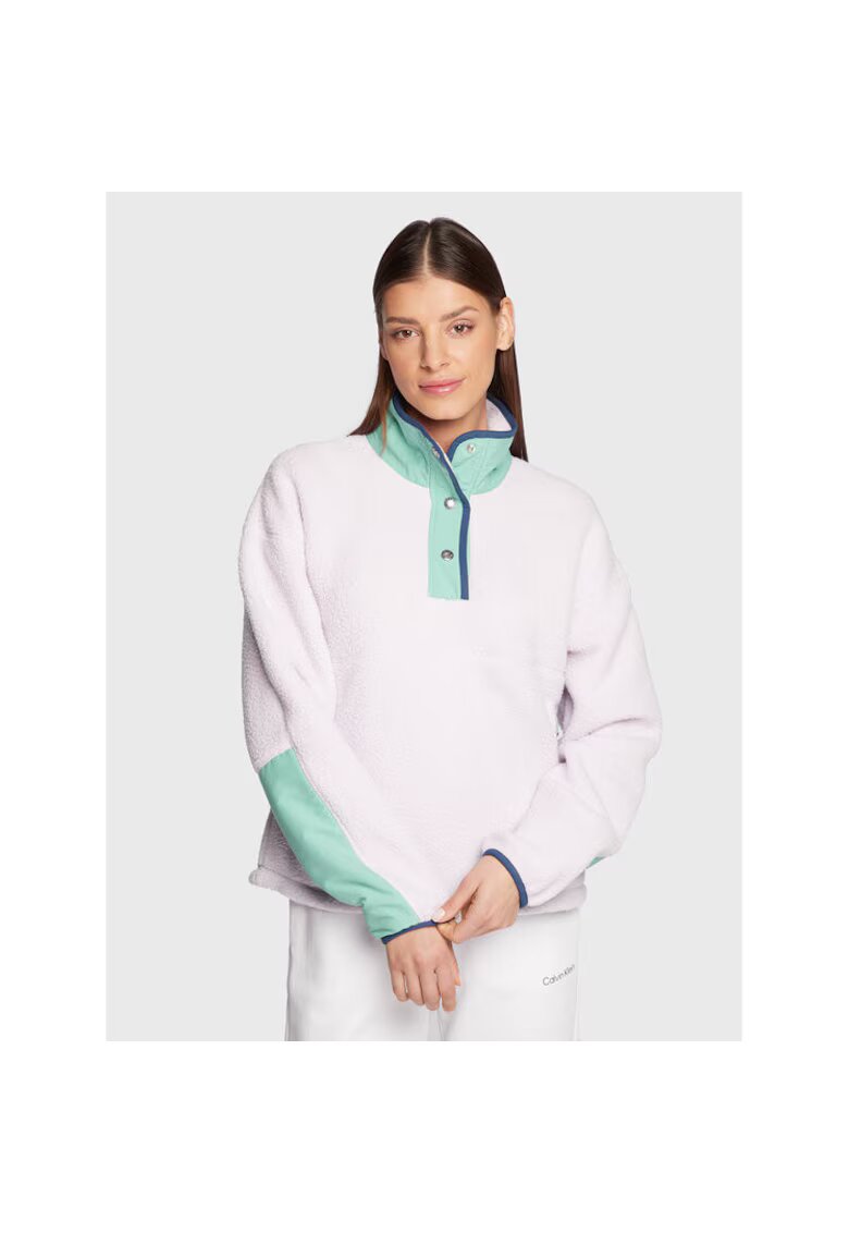 The North Face Hanorac sport dama - Cragmont Fleece - 1/4 snap - alb - poliester -