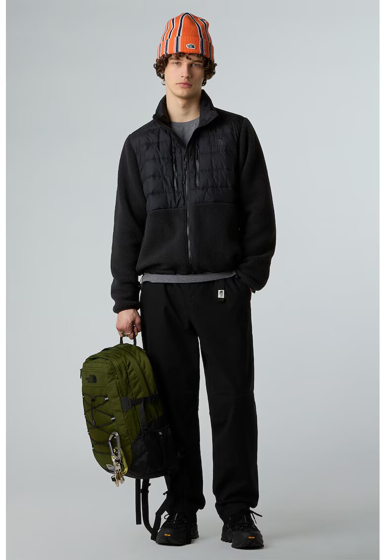 The North Face Jacheta usoara cu garnituri din material fleece Hybrid - Negru