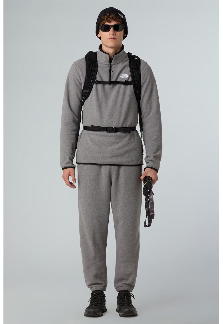 The North Face Pantaloni de trening din material fleece cu buzunare Glacier - Gri deschis
