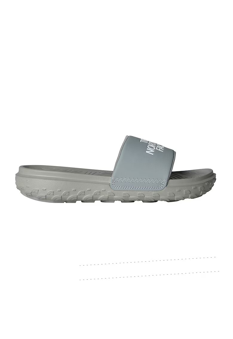 The North Face Papuci cu imprimeu logo Never Stop - Gri cenusiu