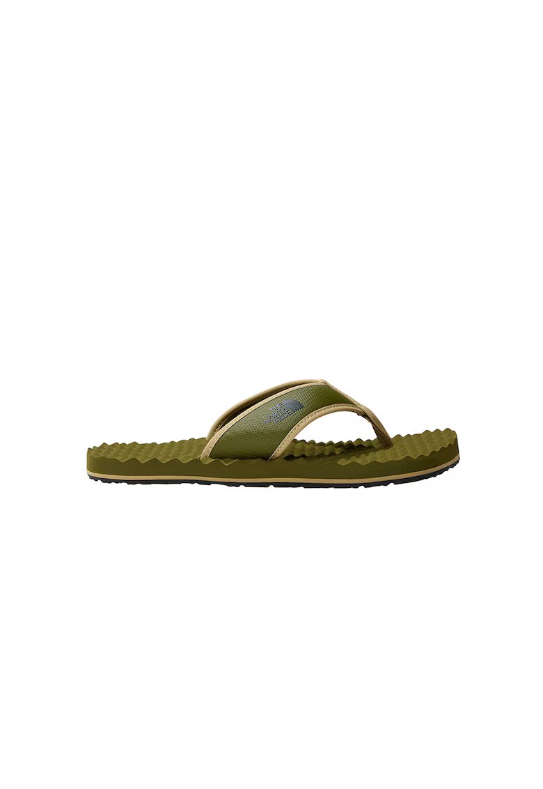 The North Face Papuci flip-flop cu imprimeu logo lateral Base Camp - Kaki