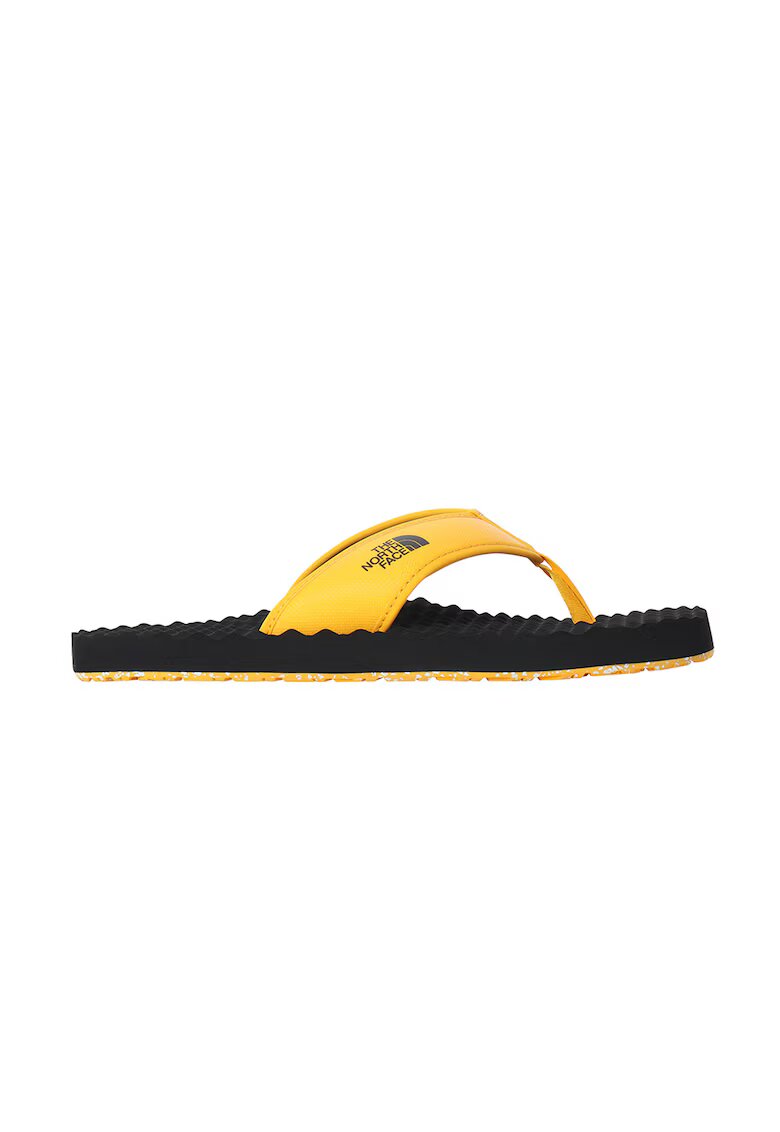 The North Face Papuci flip-flop cu imprimeu logo lateral Base Camp - Negru/Galben pai