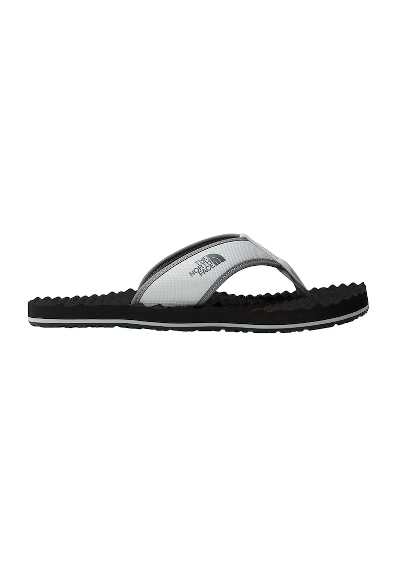 The North Face Papuci flip-flop cu imprimeu logo lateral Base Camp - Negru/Gri