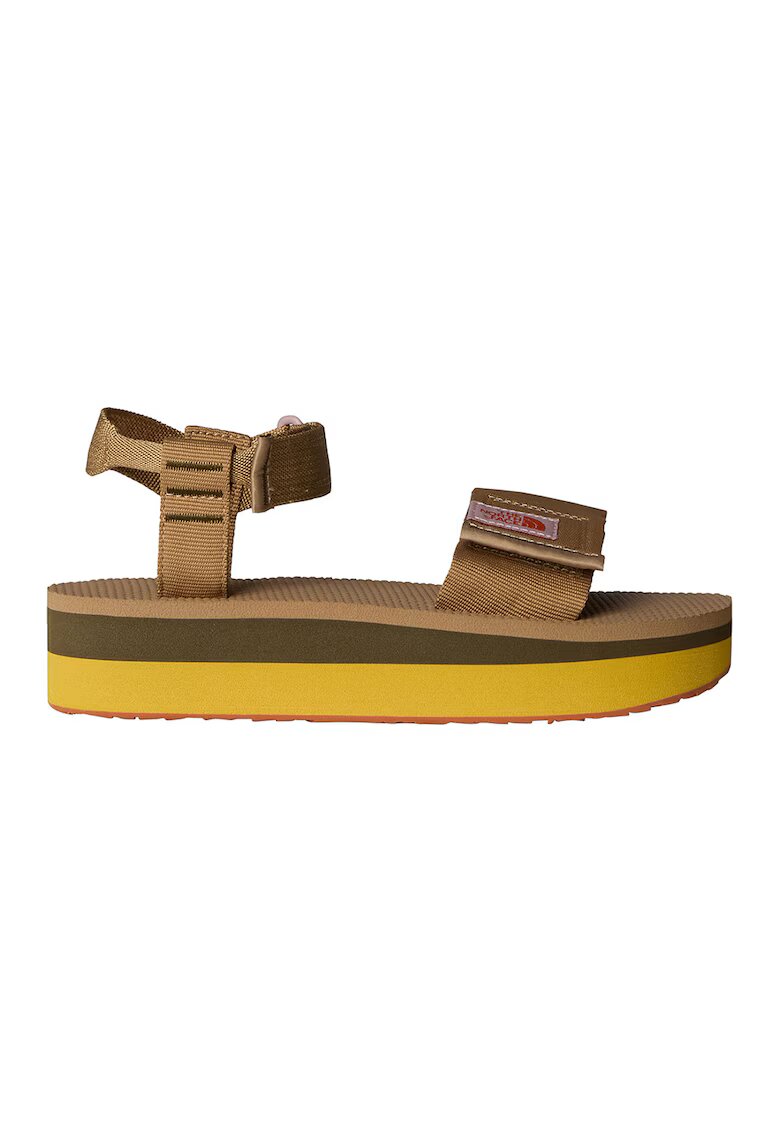 The North Face Sandale cu talpa flatform si barete cu inchidere velcro Skeena - Caramel