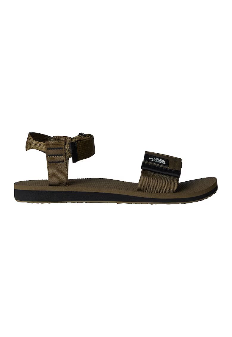 The North Face Sandale cu talpa plata si logo - Kaki inchis