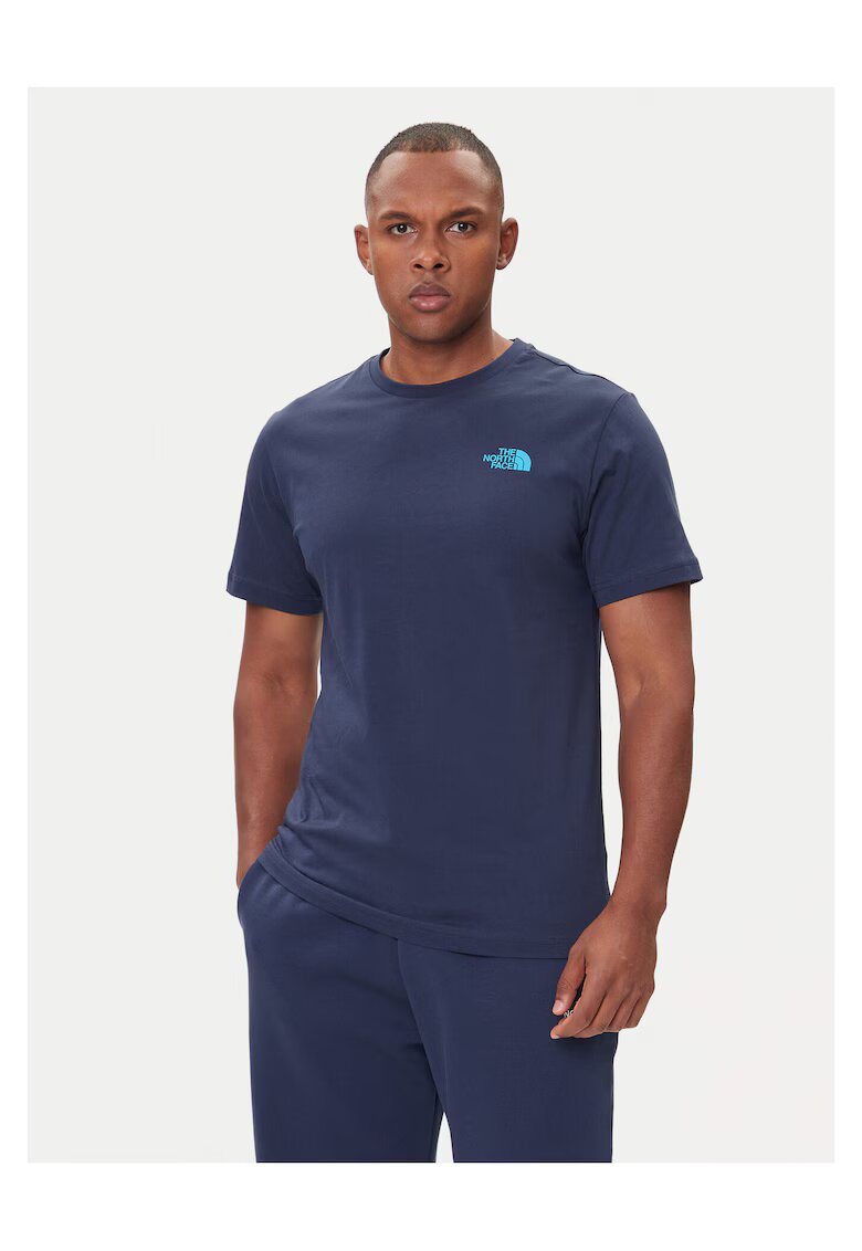 The North Face Tricou barbati bleumarin - bumbac