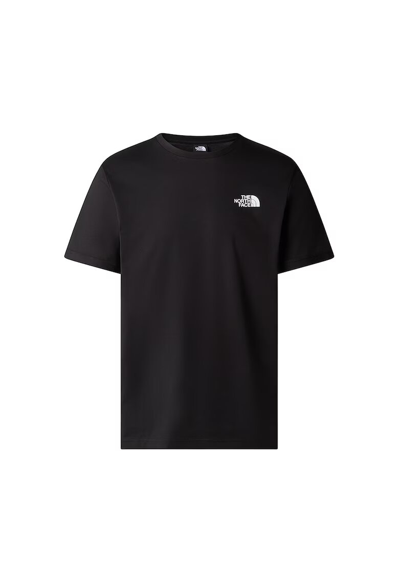The North Face Tricou cu decolteu la baza gatului si imprimeu logo pe partea din spate - Rosu/Negru