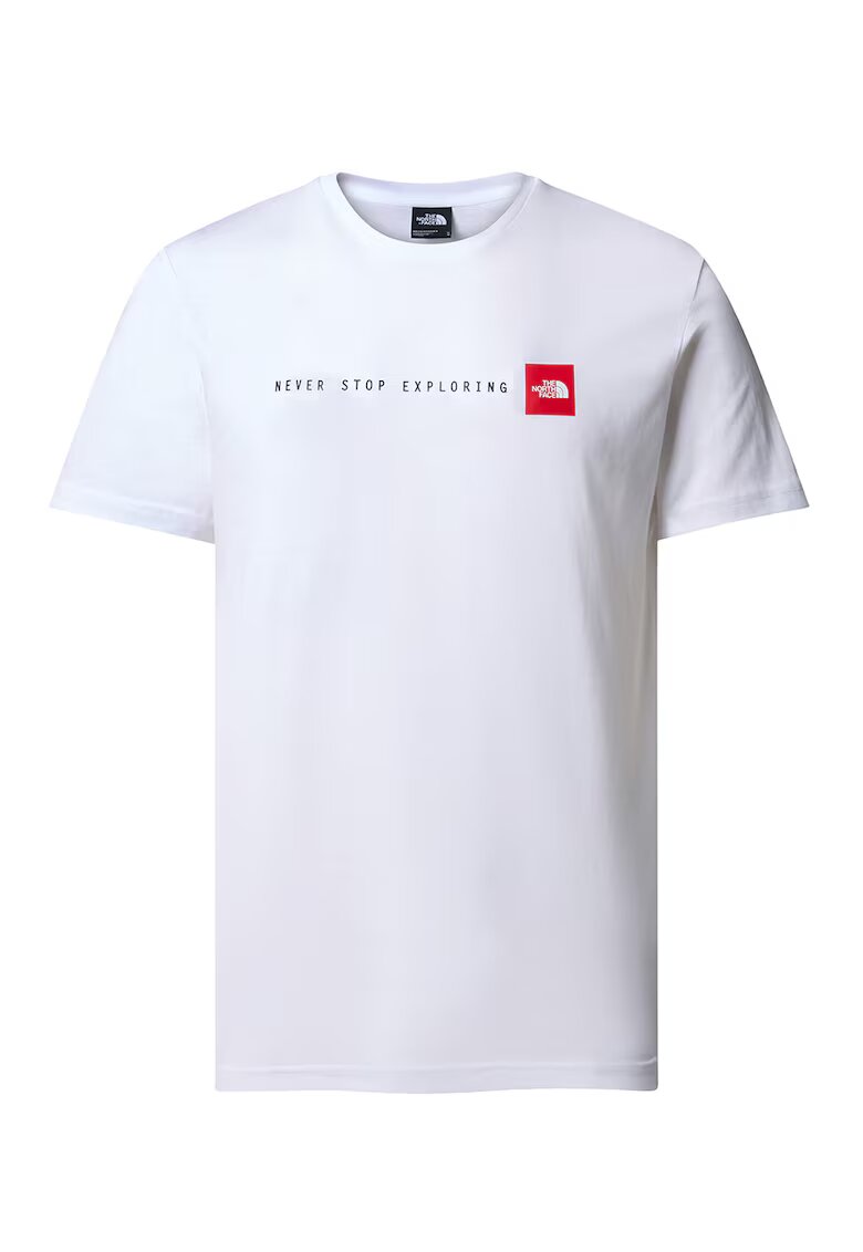 The North Face Tricou cu imprimeu logo Never Stop Exploring - Alb