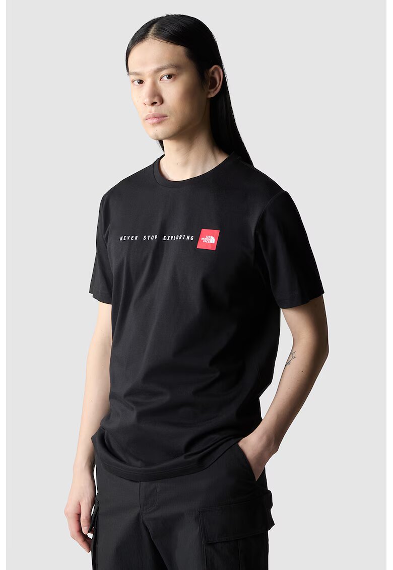 The North Face Tricou cu imprimeu logo Never Stop Exploring - Negru