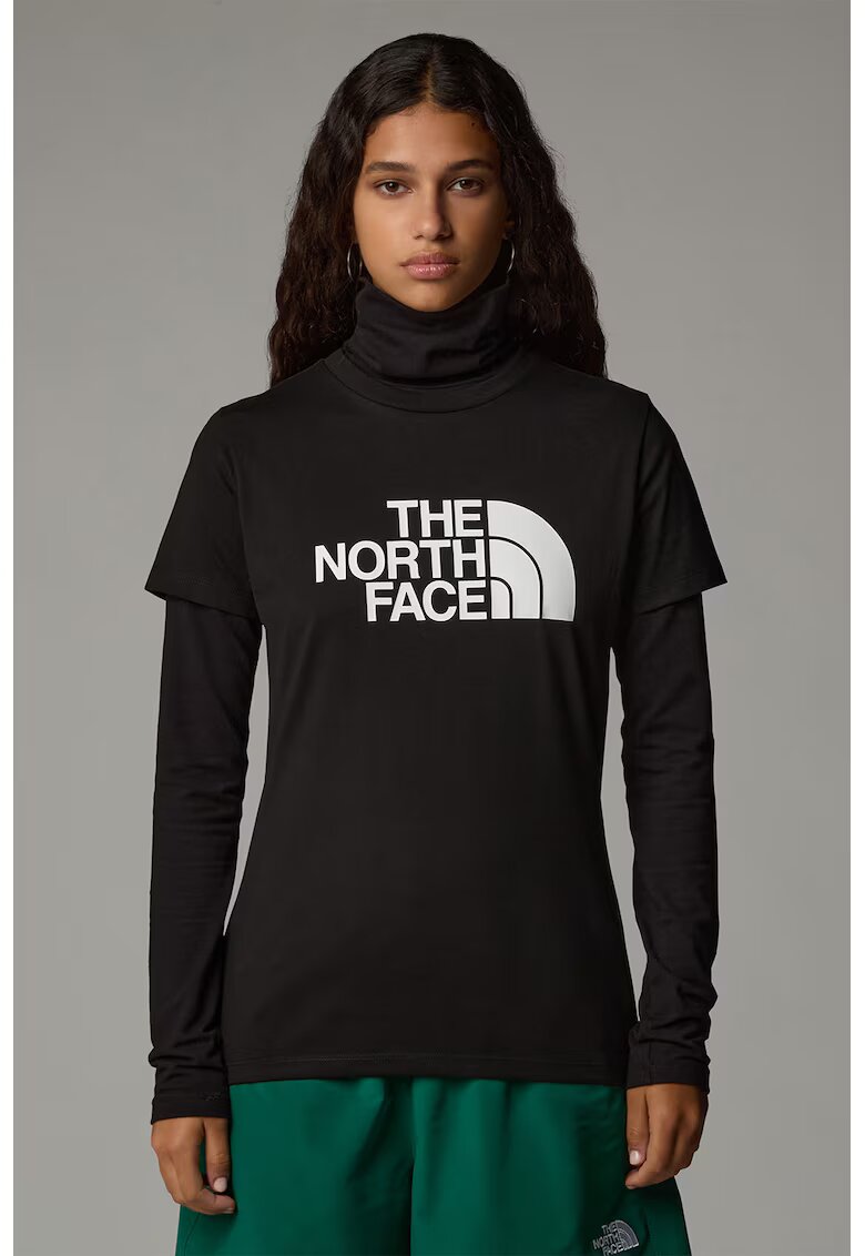 The North Face Tricou din amestec de bumbac cu logo - Negru