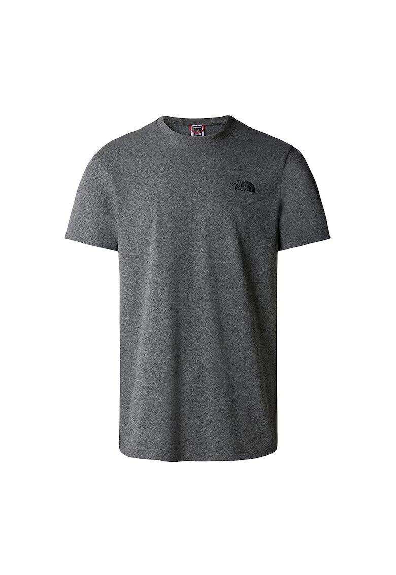 The North Face Tricou din bumbac cu detaliu logo pe piept Simple Dome - Gri inchis