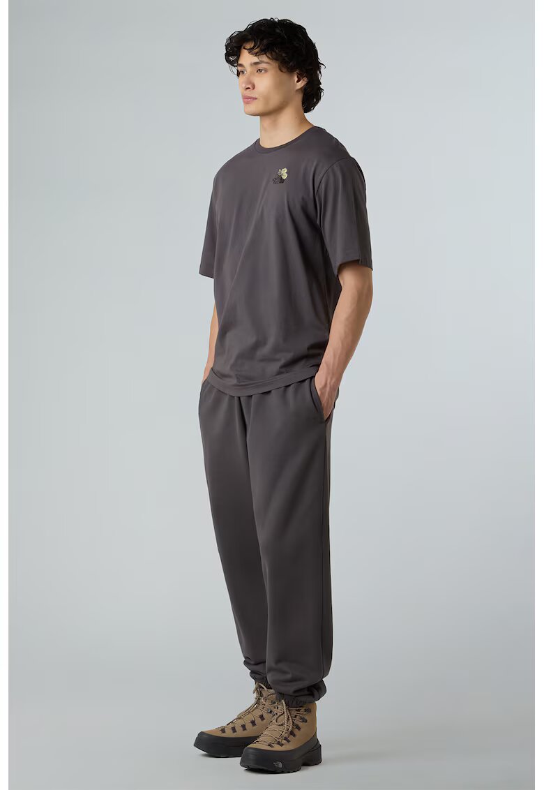 The North Face Tricou lejer din bumbac Flower Dome - Gri inchis