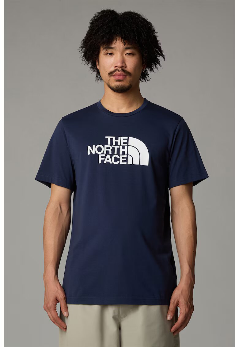 The North Face Tricou regular fit cu decolteu la baza gatului si imprimeu logo - Bleumarin
