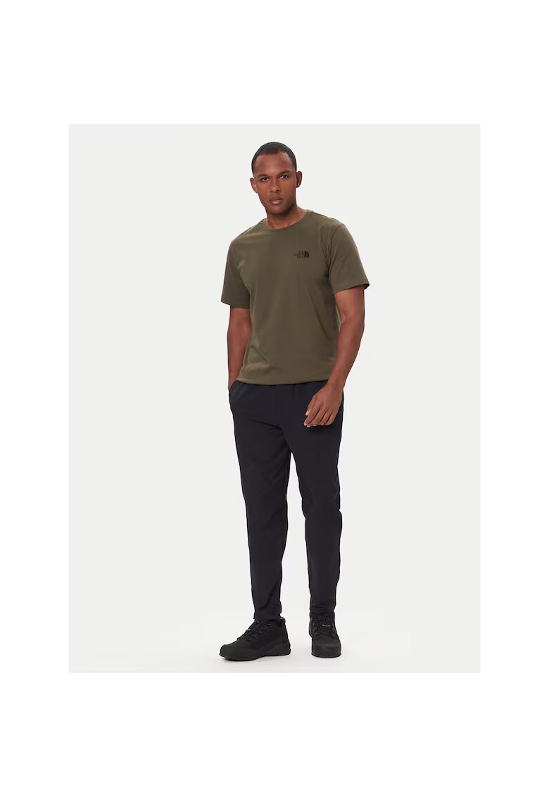 The North Face Tricou sport barbati verde - bumbac -