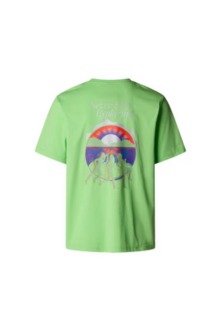 The North Face Tricou Unisex NF0A8C3A6II1 - Bumbac - Verde - Verde