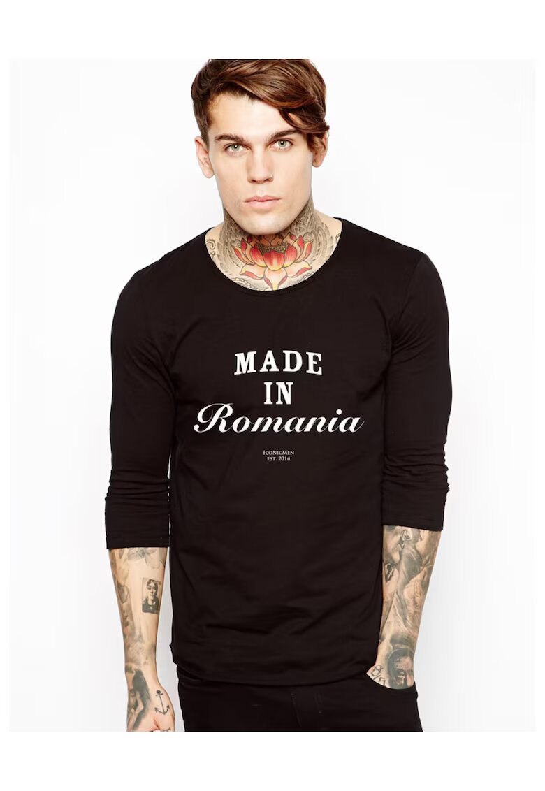 THEICONIC Bluza - barbati - Made in Romania1 - Negru