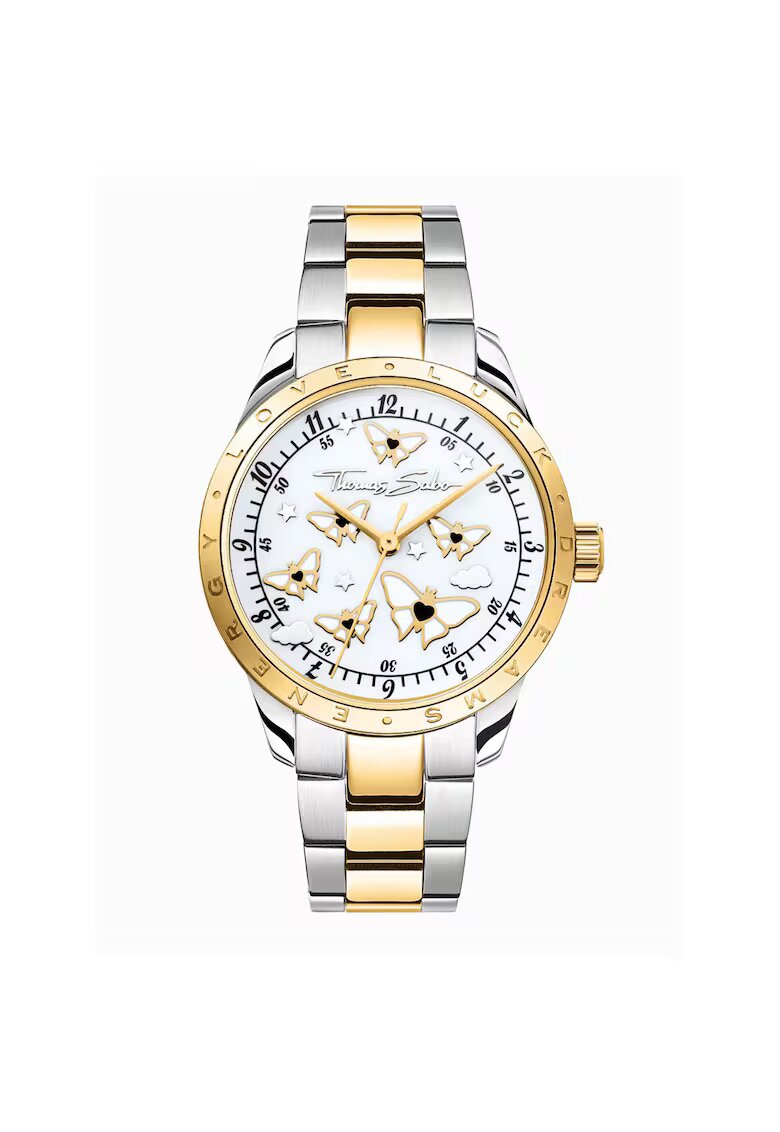 Thomas Sabo WA0433-291-202-34 Ladies Watch butterflies Bicolor 34mm 10ATM