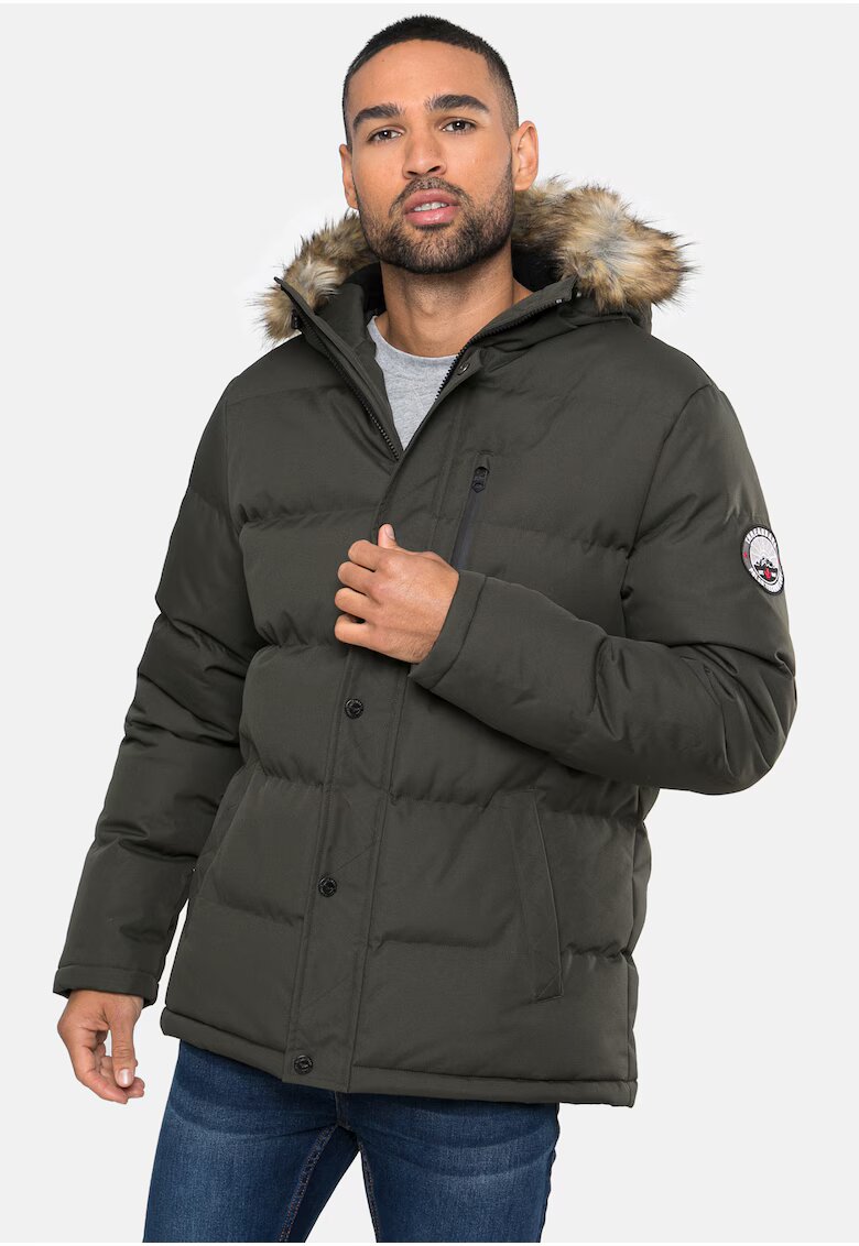 Threadbare Geaca uni cu vatelina Arnwood 8101 - Kaki