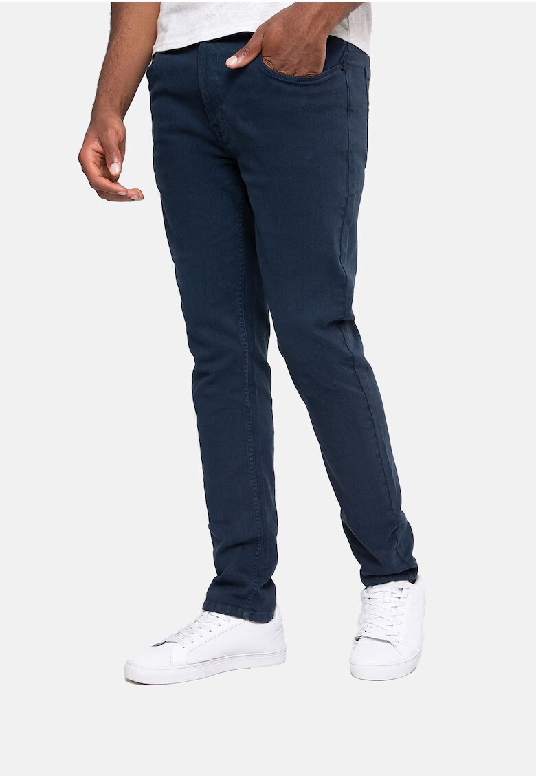 Threadbare Pantaloni conici cu 5 buzunare Parisa Slub 8323 - Albastru