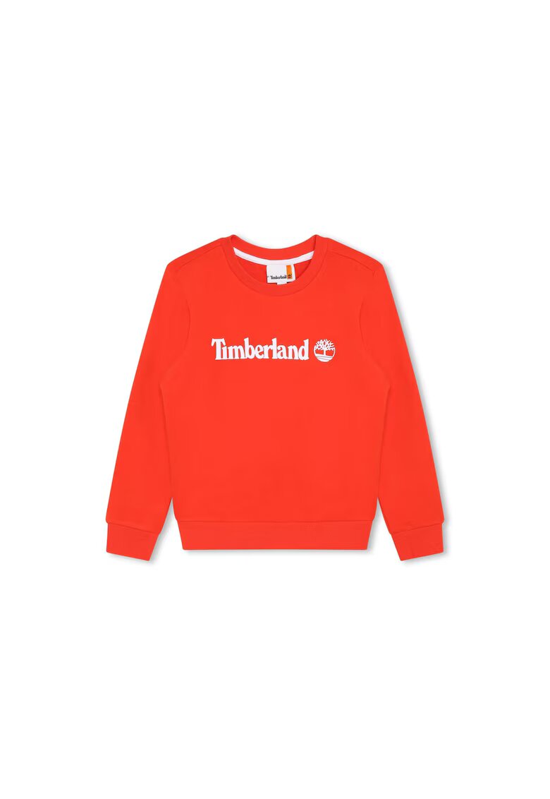 Timberland Bluza copii - Bumbac - Portocaliu - Portocaliu