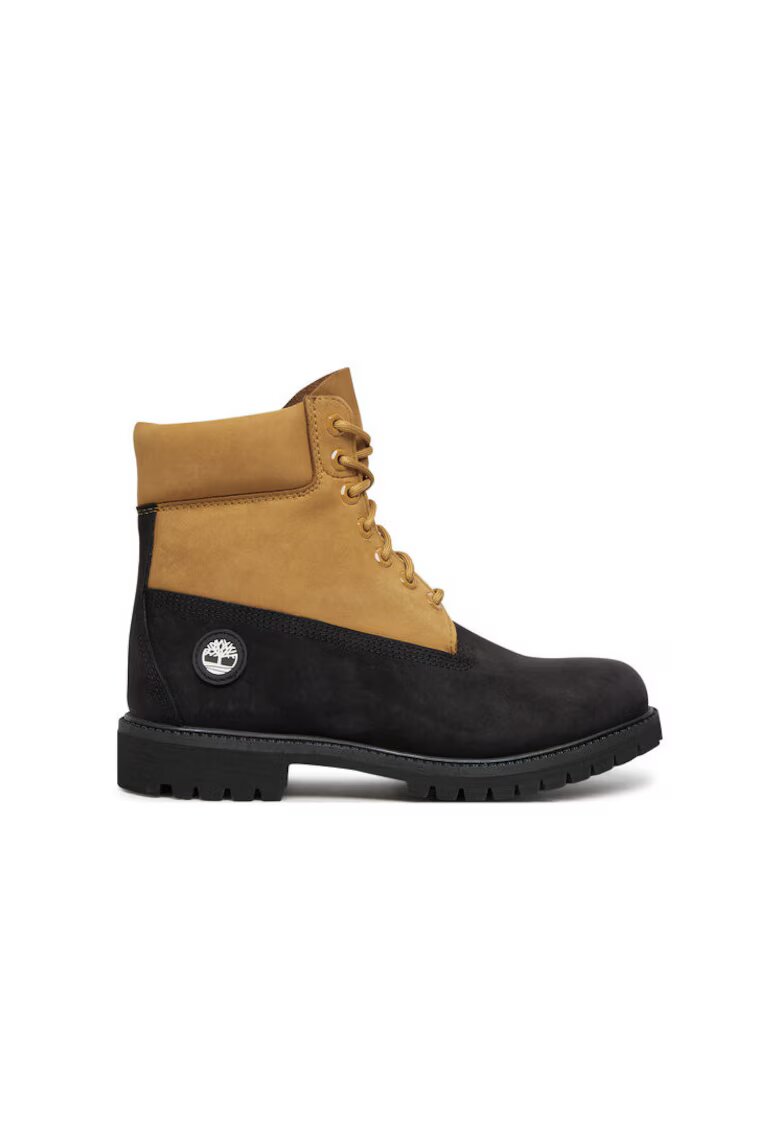 Timberland Bocanci de drumetie barbati TB0A2P6WEMJ1 - Piele naturala - Negru/Galben