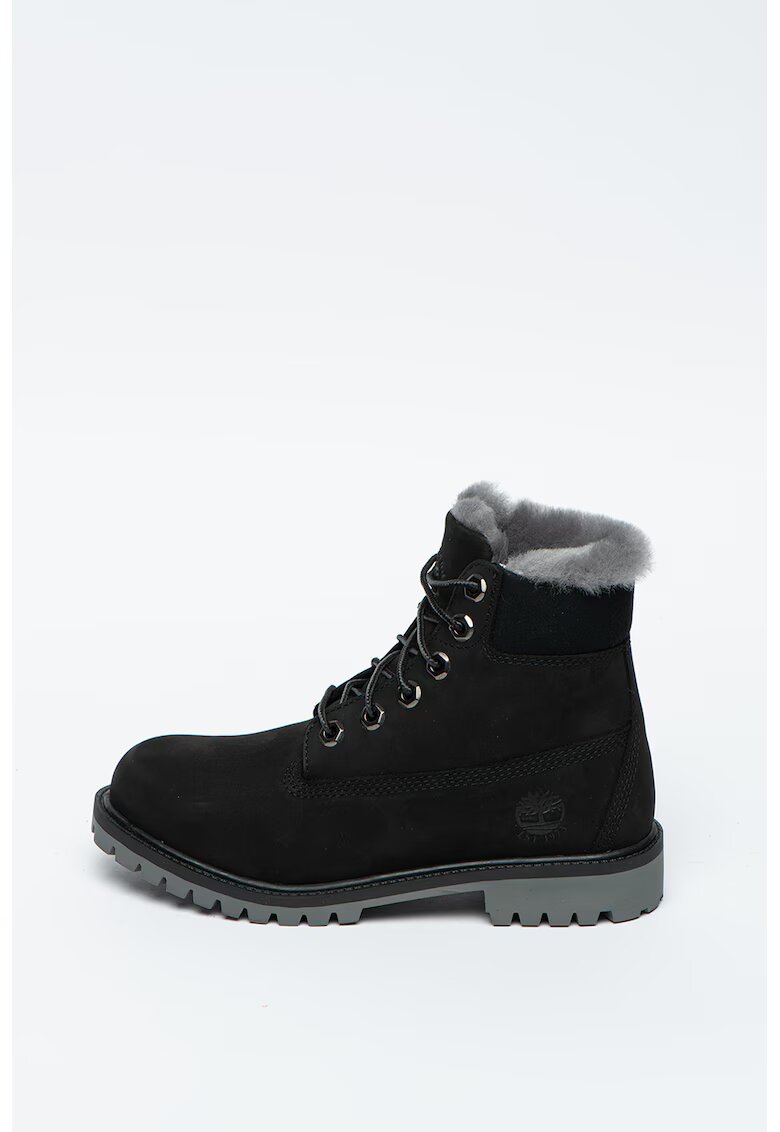 Timberland Bocanci de piele nabuc cu detaliu pufos Premium