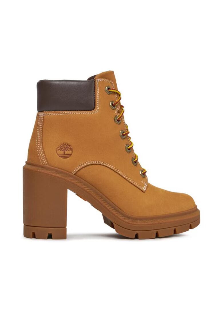 Timberland Botine dama - piele naturala - mustar inchis