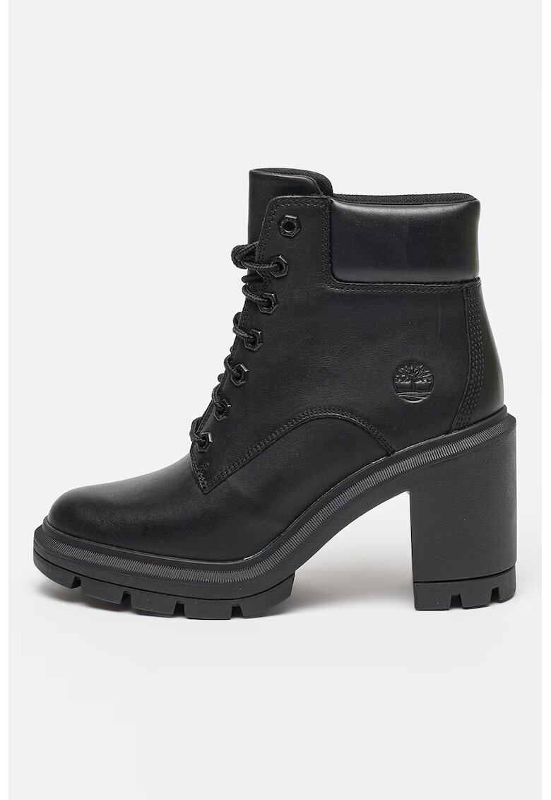 Timberland Botine de piele cu toc masiv Allington Heights - Negru