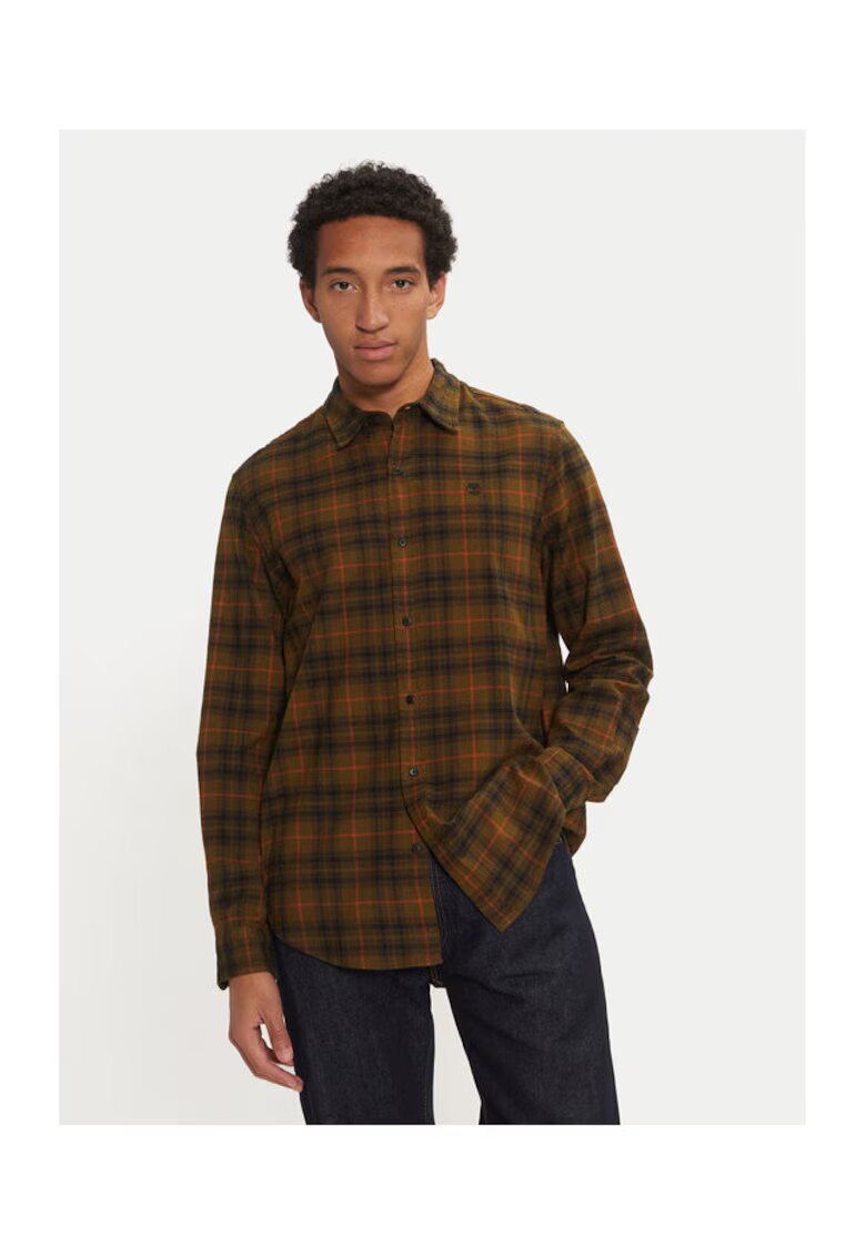 Timberland Camasa barbati - 304465406 - Bumbac - Verde - Verde