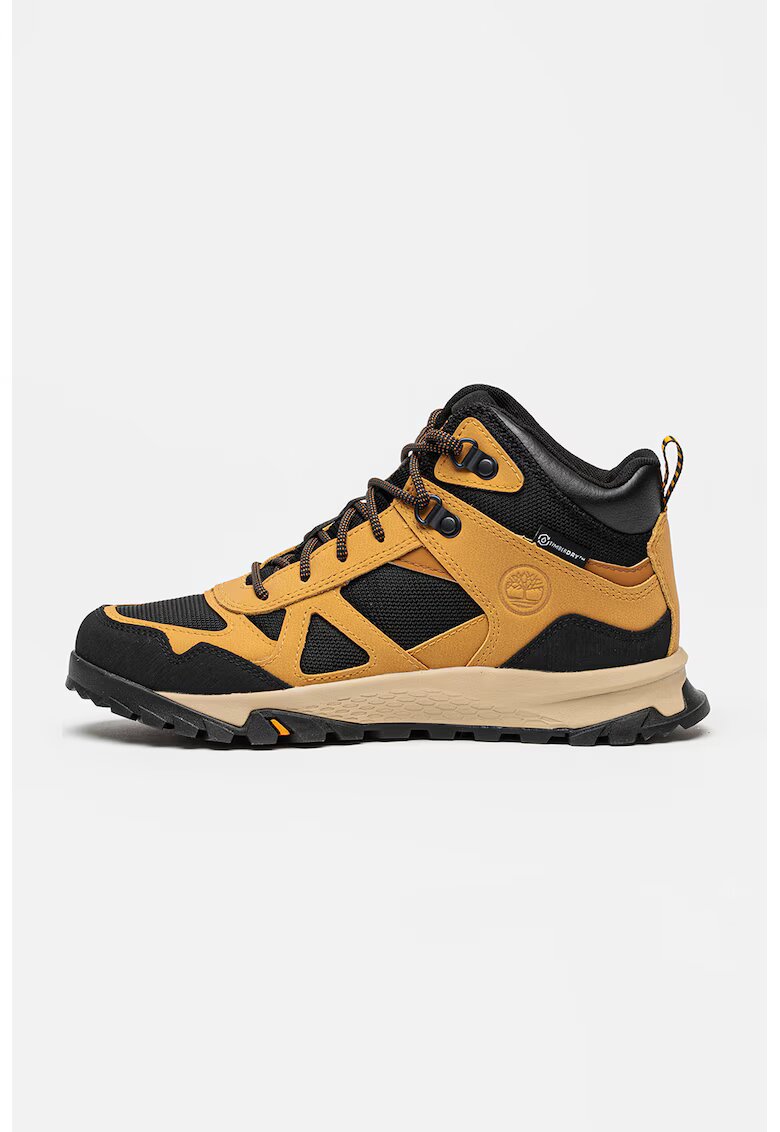 Timberland Cizme impermeabile mid-high cu sireturi - pentru drumetii Lincoln Peak - Negru/Maro deschis