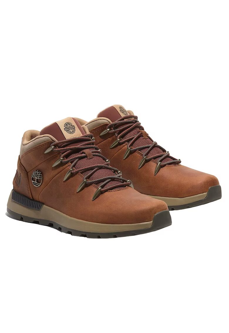 Timberland Ghete barbati Euro Sprint Trekker Mid - maro - piele naturala