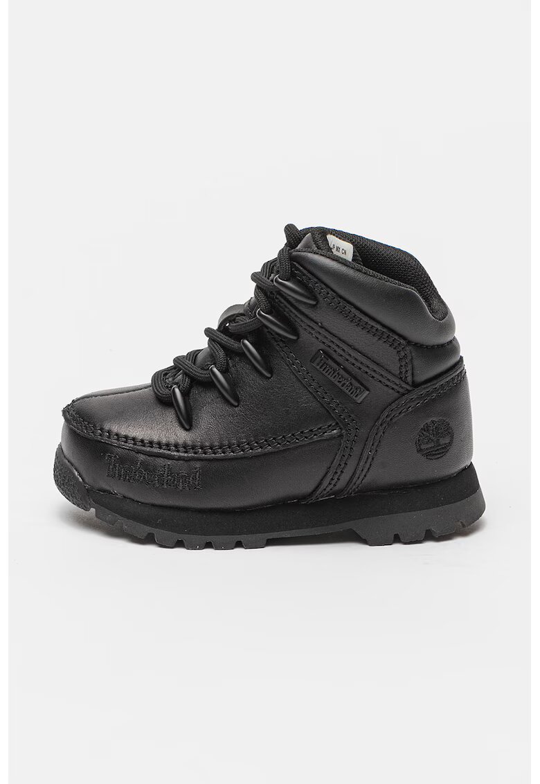 Timberland Ghete de piele cu sireturi - Negru stins