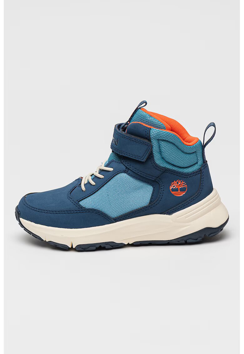 Timberland Ghete de piele medii cu garnituri textile Motion Access - Albastru