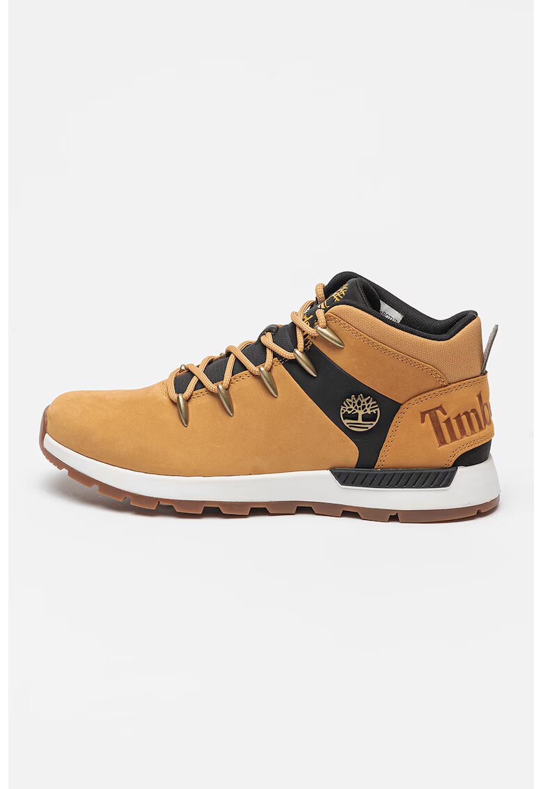 Timberland Ghete de piele nabuc - Auriu/Negru/Caramel