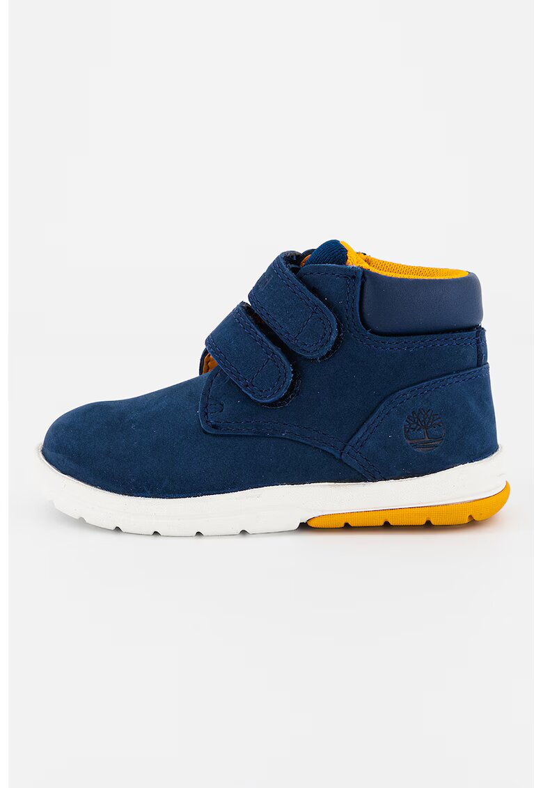 Timberland Ghete de piele nabuc cu velcro - Bleumarin
